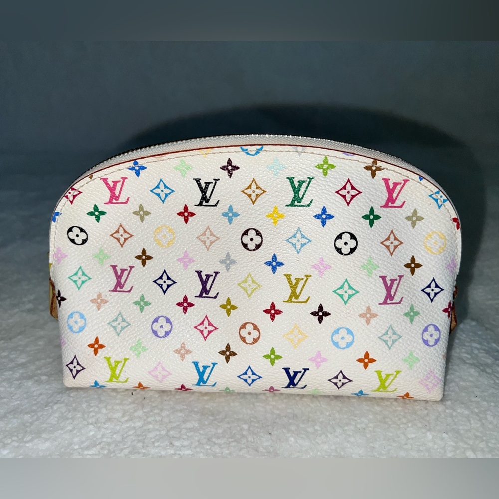 Louis Vuitton Murakami White Multicolor Cosmetic Pouch